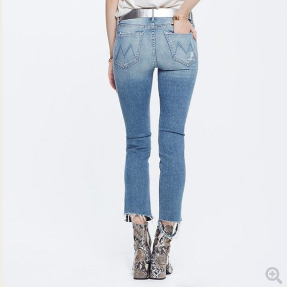 NEVER WORN Mother Denim High Wasted Rascal Ankle in Love Gun Size 24 - Picture 5 of 15